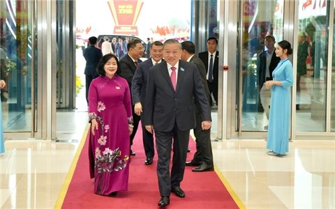 Tổng Bí thư Tô Lâm đến dự Đại hội Đại biểu Đảng bộ TP. Hà Nội lần thứ XVIII