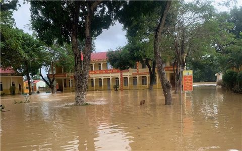Thanh Hóa: Hơn 120 cơ sở giáo dục phải tạm dừng dạy học sau bão Bualoi