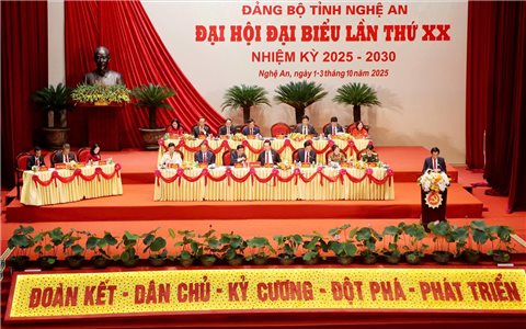 Đưa Nghệ An phát triển lên một tầm cao mới là “Lời hứa danh dự, là cam kết chính trị” từ Đại hội Đảng bộ tỉnh nhiệm kỳ 2025-2030