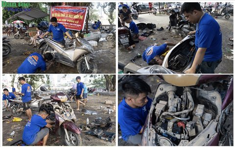 Ngập sâu nhiều ngày, xe máy ở Tuyên Quang bỗng nổ máy trở lại nhờ điều đặc biệt này