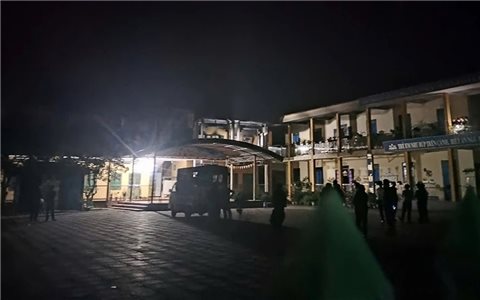 Cháy trường mầm non ở xã Thác Bà, nghi có nạn nhân tử vong