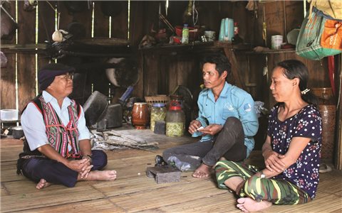 Già làng A Jring Đeng "giữ hồn" làng Kon Brăp Ju