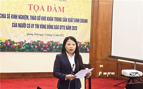 Gỡ “điểm nghẽn” sản xuất, kinh doanh cho Người có uy tín vùng DTTS