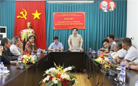 Vụ Tuyên truyền công tác dân tộc, tôn giáo gặp mặt đoàn Người có uy tín tỉnh Lâm Đồng