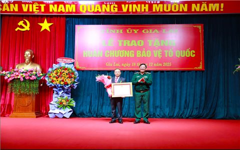 Bí thư Tỉnh ủy Gia Lai Thái Đại Ngọc được Chủ tịch nước tặng Huân chương Bảo vệ Tổ quốc hạng Ba