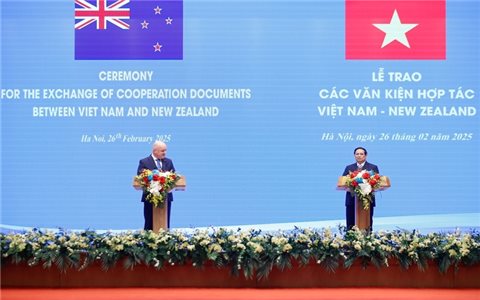 "5 điểm hơn" đưa lịch sử quan hệ Việt Nam - New Zealand bước sang chương mới