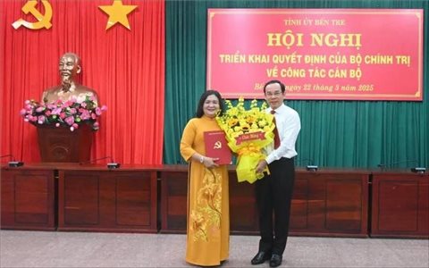 Bà Hồ Thị Hoàng Yến được bổ nhiệm làm Bí thư Tỉnh ủy Bến Tre