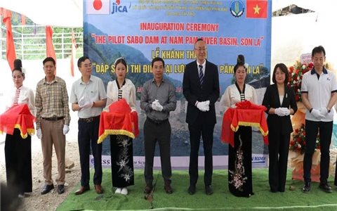 Sơn La: Khánh thành đập Sabo - công trình thí điểm tại Việt Nam giúp giảm thiểu rủi ro lũ quét và sạt lở đất