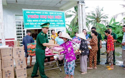 Sóc Trăng: Nhiều hoạt động ý nghĩa của Bộ đội Biên phòng nhân Kỷ niệm 135 năm ngày sinh nhật Bác
