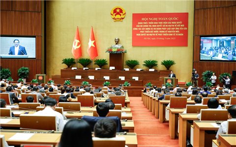 Hội nghị toàn quốc quán triệt và triển khai thực hiện các Nghị quyết số 66-NQ/TW và Nghị quyết số 68-NQ/TW