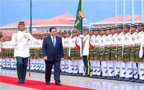 Thủ tướng Anwar Ibrahim chủ trì Lễ đón Thủ tướng Phạm Minh Chính thăm chính thức Malaysia