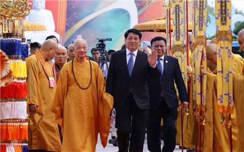 Chủ tịch nước Lương Cường tham dự và phát biểu khai mạc Đại lễ Vesak Liên Hợp Quốc 2025 tại TP. Hồ Chí Minh
