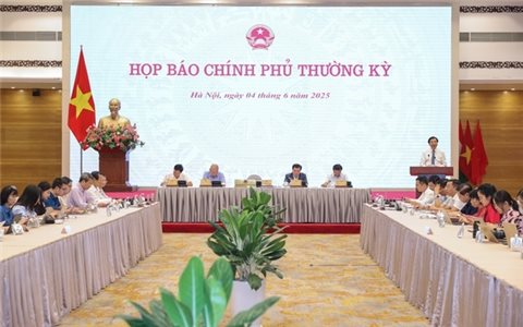 Họp báo Chính phủ thường kỳ tháng 5 năm 2025