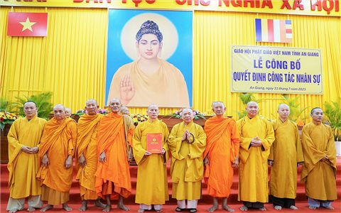 Công bố quyết định thành lập Ban Trị sự Giáo hội Phật giáo Việt Nam tỉnh An Giang
