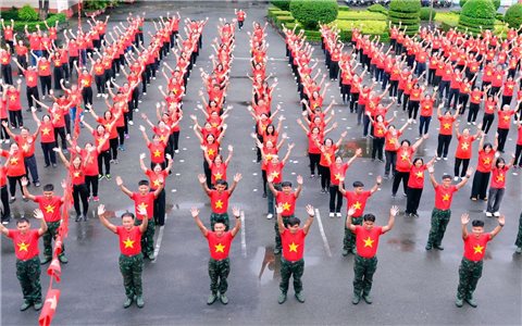 TP Hồ Chí Minh: 750 người dân đồng diễn chào mừng "Tết Độc Lập"