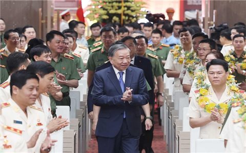 Tổng Bí thư Tô Lâm gặp mặt gương điển hình tiên tiến lực lượng Công an nhân dân