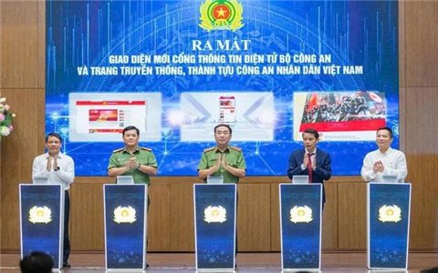 Ra mắt giao diện mới của Cổng Thông tin điện tử Bộ Công an