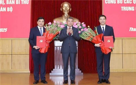 Thanh Hóa có hai tân Phó Bí thư Tỉnh ủy