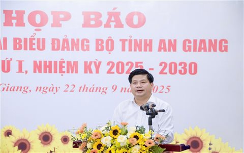 Đại hội Đại biểu Đảng bộ tỉnh An Giang sẽ được tổ chức trong 2 ngày đầu tháng 10