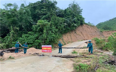 Các địa phương miền núi Đà Nẵng chủ động ứng phó bão số 10