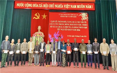 Gia Lai: Thăm hỏi, trao quà Tết cho Người có uy tín