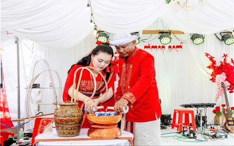 Lễ cưới truyền thống của người Chăm Bàlamôn -Kết tinh hài hòa và sự chuẩn mực về đạo đức