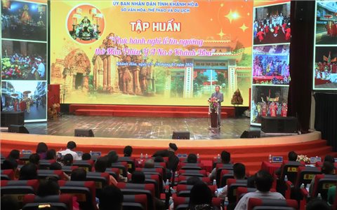 Khánh Hòa: Tập huấn thực hành nghi lễ tín ngưỡng thờ Mẫu Thiên Y A Na