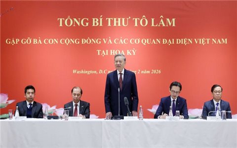 Tổng Bí thư Tô Lâm gặp gỡ bà con cộng đồng và các cơ quan đại diện Việt Nam tại Hoa Kỳ
