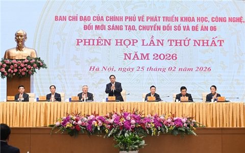 Thủ tướng chủ trì Phiên họp Ban Chỉ đạo về phát triển khoa học, công nghệ, đổi mới sáng tạo, chuyển đổi số và Đề án 06