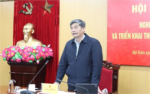 Bộ Dân tộc và Tôn giáo đẩy nhanh tiến độ xây dựng văn bản quy phạm pháp luật, đề án năm 2026