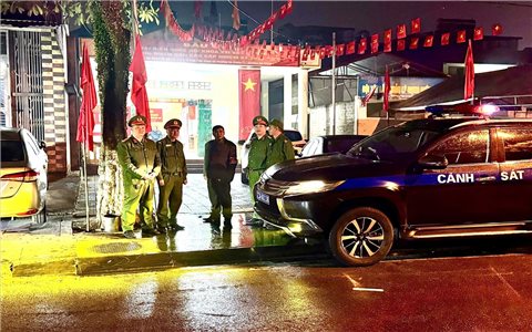 Tuyên Quang: Cảnh sát trật tự, Cảnh sát 113 xuyên đêm bảo đảm ANTT phục vụ ngày hội bầu cử