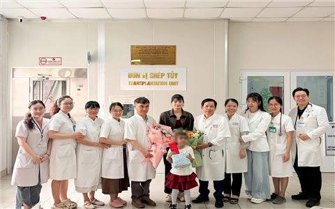 Bệnh nhi 7 tuổi được cứu sống nhờ ghép tủy Thalassemia