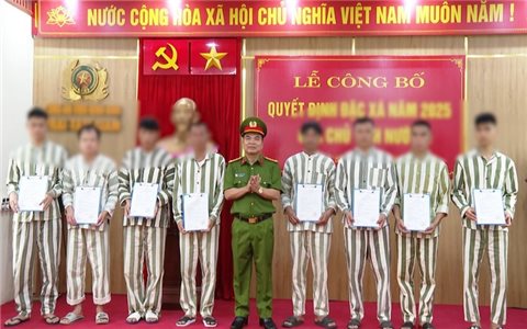 Tổ chức tha người được đặc xá vào ngày 01/6/2026