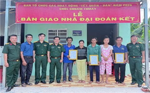 (Tin CVT - ĐÃ BT) An Giang: Trao nhà “Đại đoàn kết” cho 3 hộ đồng bào Khmer trước Tết Chôl Chnăm Thmây 2026