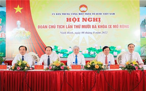 Khai mạc Hội nghị Đoàn Chủ tịch Ủy ban Trung ương MTTQ Việt Nam lần thứ 13, Khóa IX mở rộng