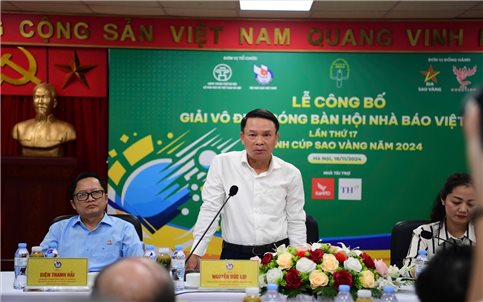 Giải vô địch bóng bàn Hội Nhà báo Việt Nam lần thứ 17 tranh Cúp Sao Vàng Việt Nam năm 2024