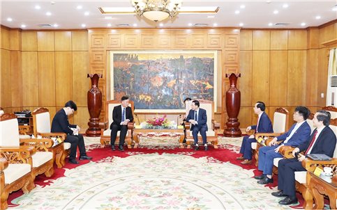 Lãnh đạo tỉnh Bắc Giang tiếp xã giao Tham tán Công sứ Đại sứ quán Trung Quốc tại Việt Nam