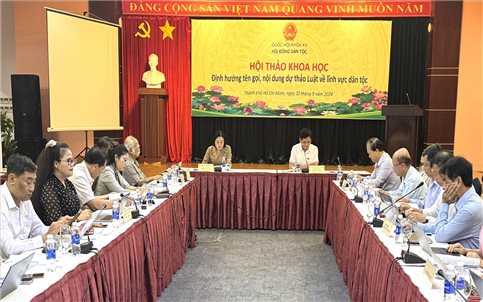 Hội đồng Dân tộc của Quốc hội: Tổ chức Hội thảo khoa học: "Định hướng tên gọi, nội dung dự thảo Luật về lĩnh vực dân tộc"