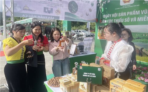 74 gian hàng tham gia Ngày hội Sản phẩm vùng đồng bào DTTS và miền núi phía Bắc