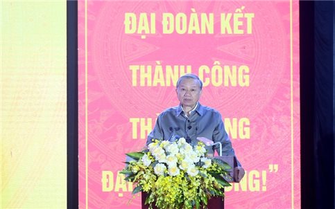 Phát biểu của Tổng Bí thư Tô Lâm nhân dự Ngày hội Đại đoàn kết toàn dân tộc tại phường Thượng Cát, Hà Nội