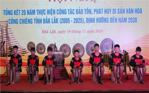 Nhìn lại hành trình 20 năm bảo tồn, phát huy di sản văn hóa cồng chiêng