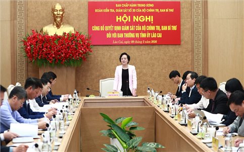 Lào Cai: Cần xác định công tác kiểm tra, giám sát là nhiệm vụ chính trị đặc biệt quan trọng