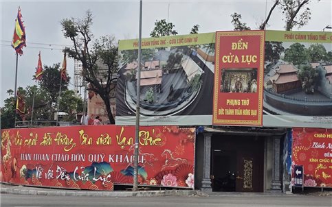 Tôn tạo, tu bổ Đền Cửa Lục, tri ân tiền nhân, tạo điểm dừng chân trong tuyến du lịch văn hóa tâm linh