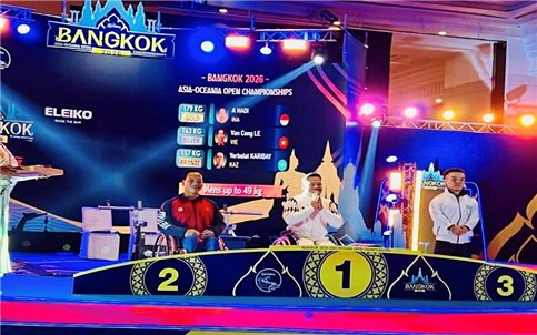 Lê Văn Công giành HCB châu Á 2026, khẳng định đẳng cấp tượng đài cử tạ người khuyết tật Việt Nam