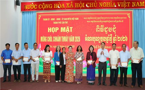 Cần Thơ họp mặt mừng Tết Chôl Chnăm Thmây 2026 của đồng bào Khmer
