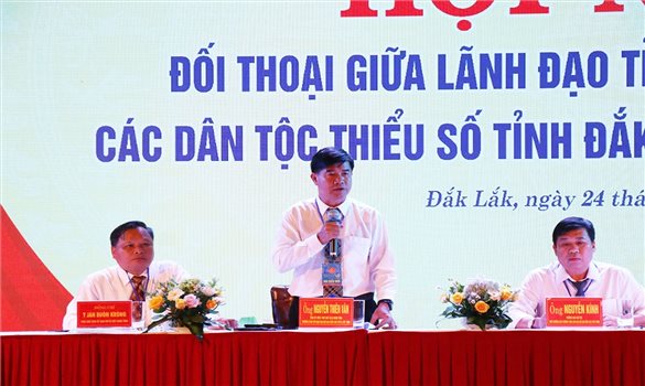 Lãnh đạo tỉnh Đắk Lắk đối thoại nhiều vấn đề về dân sinh với đại biểu tham dự Đại hội Đại biểu các DTTS tỉnh Đắk Lắk lần thứ IV