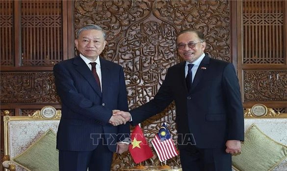 Tổng Bí thư Tô Lâm hội đàm với Thủ tướng Malaysia Anwar Ibrahim