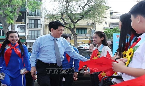 Chủ tịch nước Lương Cường dự Lễ tuyên dương Cháu ngoan Bác Hồ toàn quốc lần thứ X-năm 2025