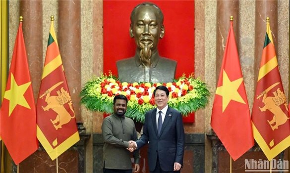 Chủ tịch nước Lương Cường hội đàm Tổng thống Sri Lanka Anura Kumara Dissanayaka