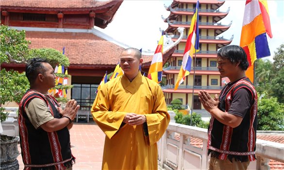 Tăng ni, phật tử vùng đồng bào DTTS hướng về Đại lễ Vesak Liên Hợp Quốc 2025
